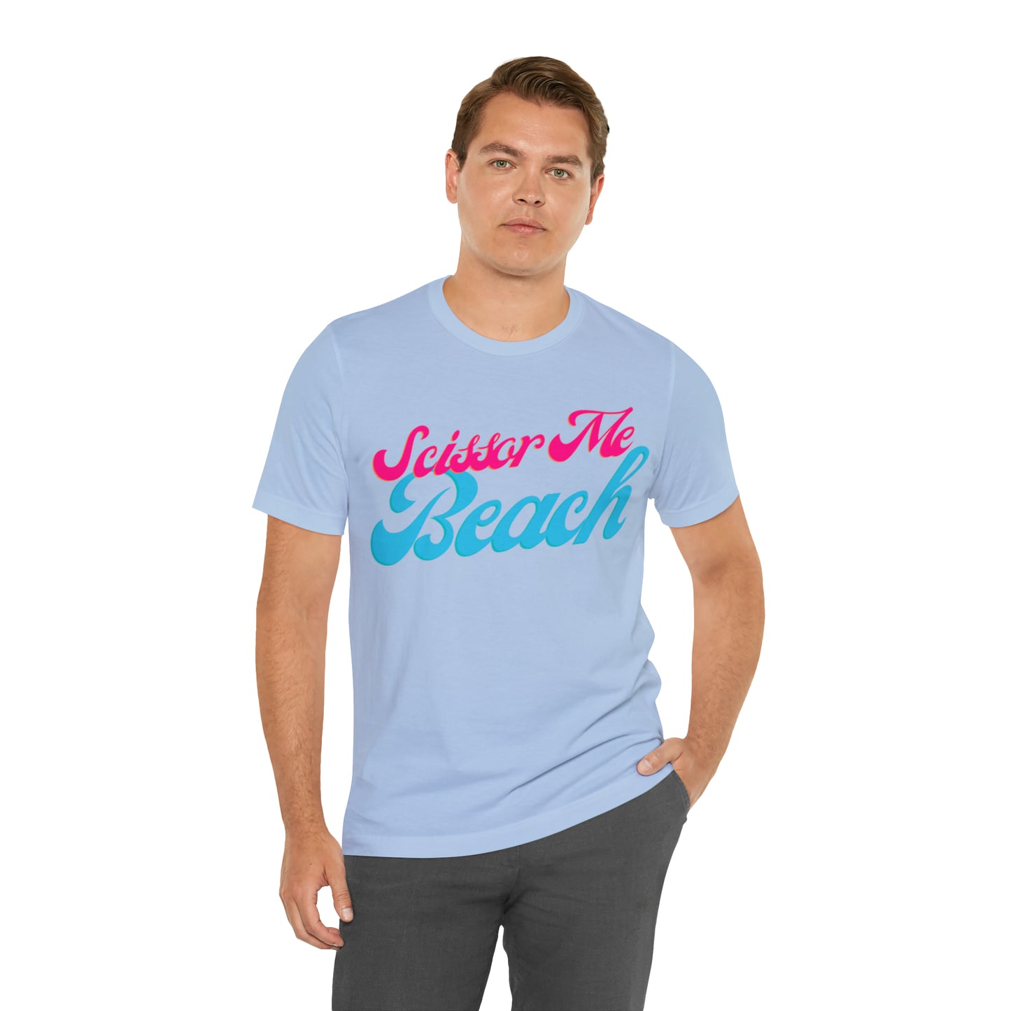 DCAL Beach Collection "Scissor Me Beach" Unisex Jersey Short Sleeve Tee