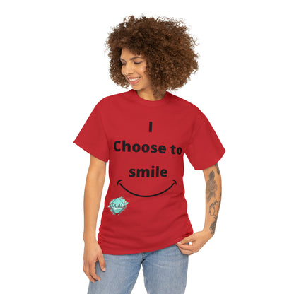 DCAL Graphic Tees "I Choose To Smile" Unisex Heavy Cotton Tee