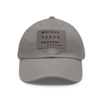 DCAL Accessories Dad Hat with Leather Patch (Rectangle)