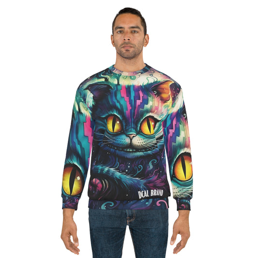 DCAL Graphic Tees "Cat" Halloween Unisex Sweatshirt