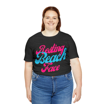 DCAL Beach Collection "Resting Beach Face" Unisex Jersey Short Sleeve Tee