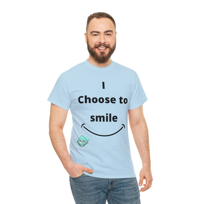 DCAL Graphic Tees "I Choose To Smile" Unisex Heavy Cotton Tee