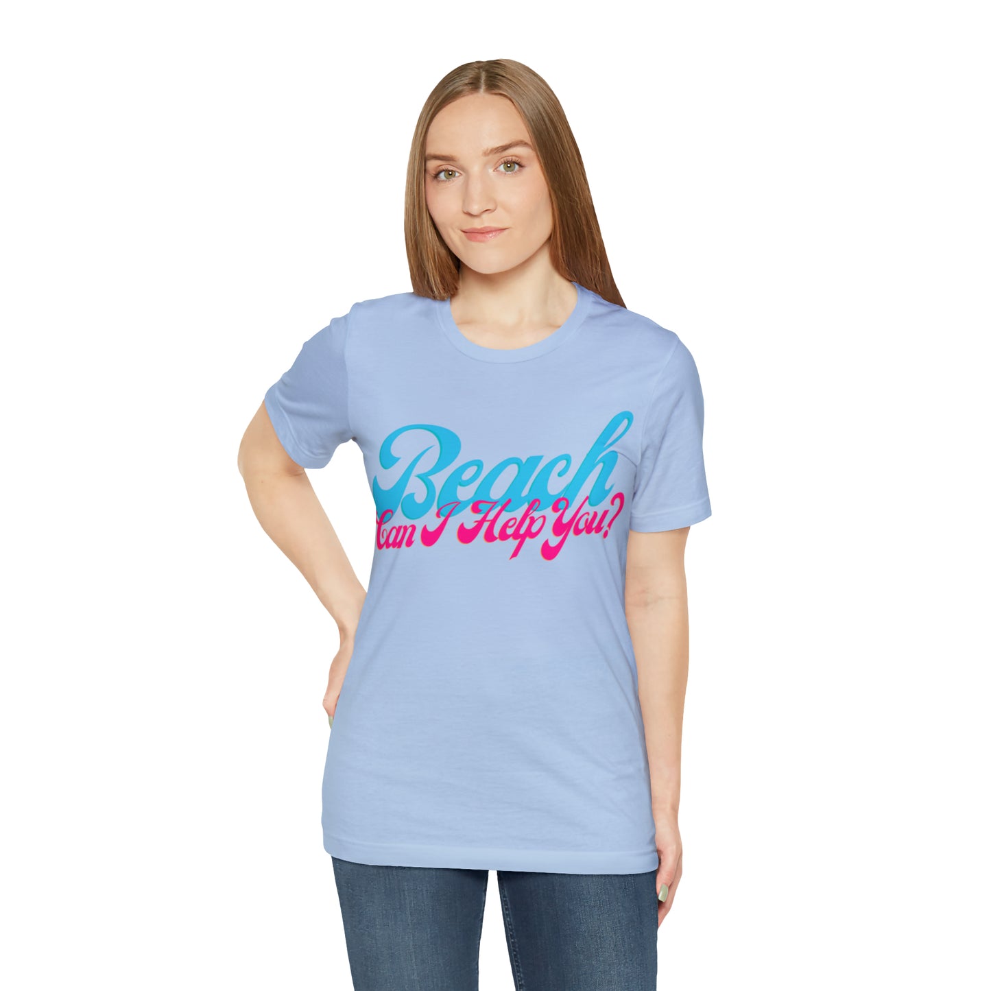 DCAL Beach Collection "Beach Can I Help You?' Unisex Jersey Short Sleeve Tee