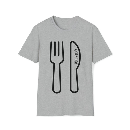 DCAL Graphic Tees Novel "Fork & Knife" Unisex Softstyle T-Shirt