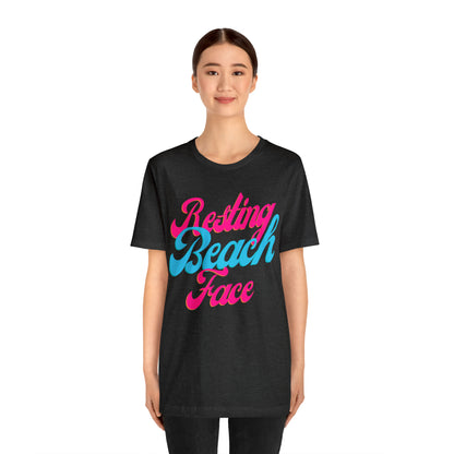 DCAL Beach Collection "Resting Beach Face" Unisex Jersey Short Sleeve Tee