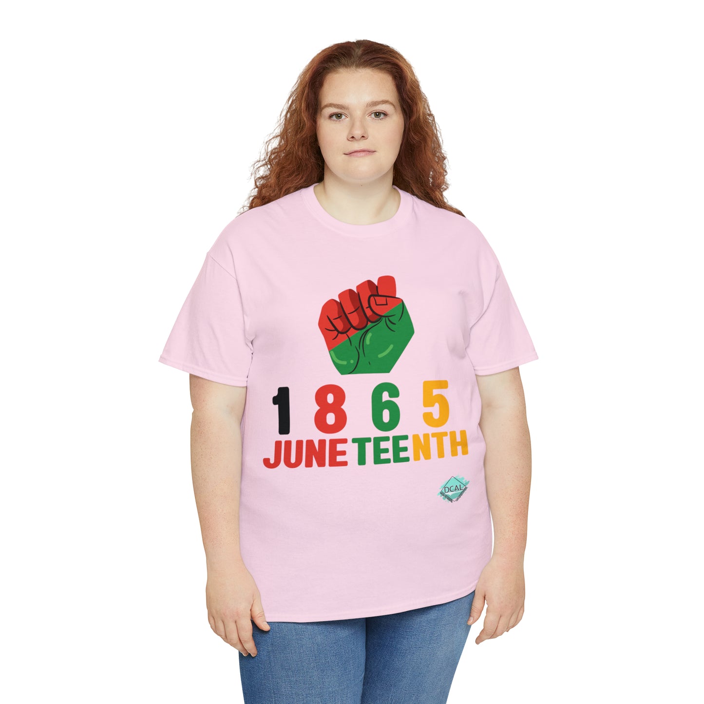 DCAL Juneteenth "1865 Fist" Unisex Heavy Cotton Tee