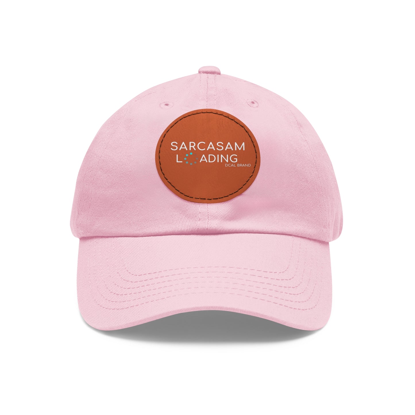 DCAL Brown Collection Accessories "Sarcasm Loading" Hat with Leather Patch (Round)