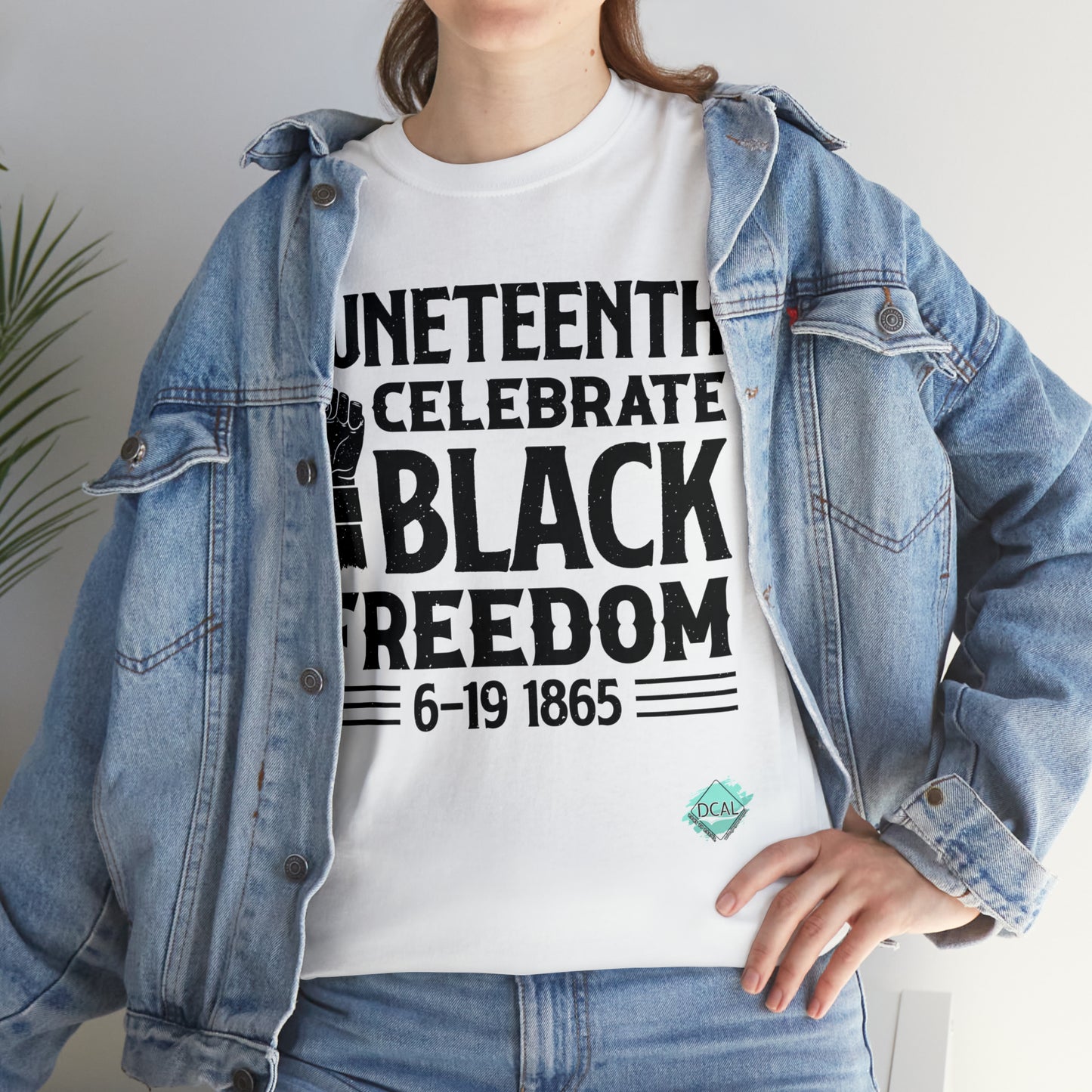 DCAL Juneteenth "Celebrate Freedom" Unisex Heavy Cotton Tee