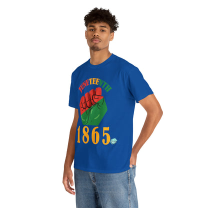 DCAL Juneteenth "1865 Fist" Unisex Heavy Cotton Tee