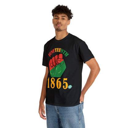 DCAL Juneteenth "1865 Fist" Unisex Heavy Cotton Tee