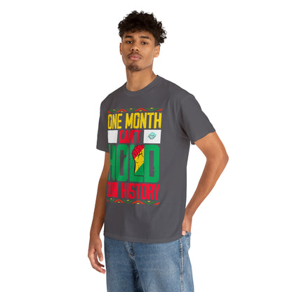 DCAL Juneteenth "Can't Hold Our History" Unisex Heavy Cotton Tee