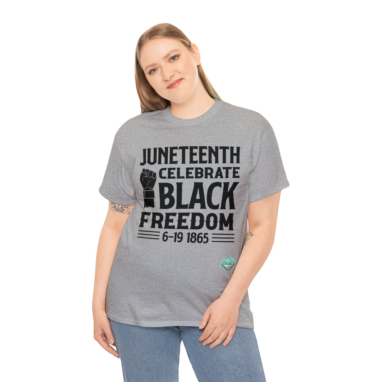 DCAL Juneteenth "Celebrate Freedom" Unisex Heavy Cotton Tee