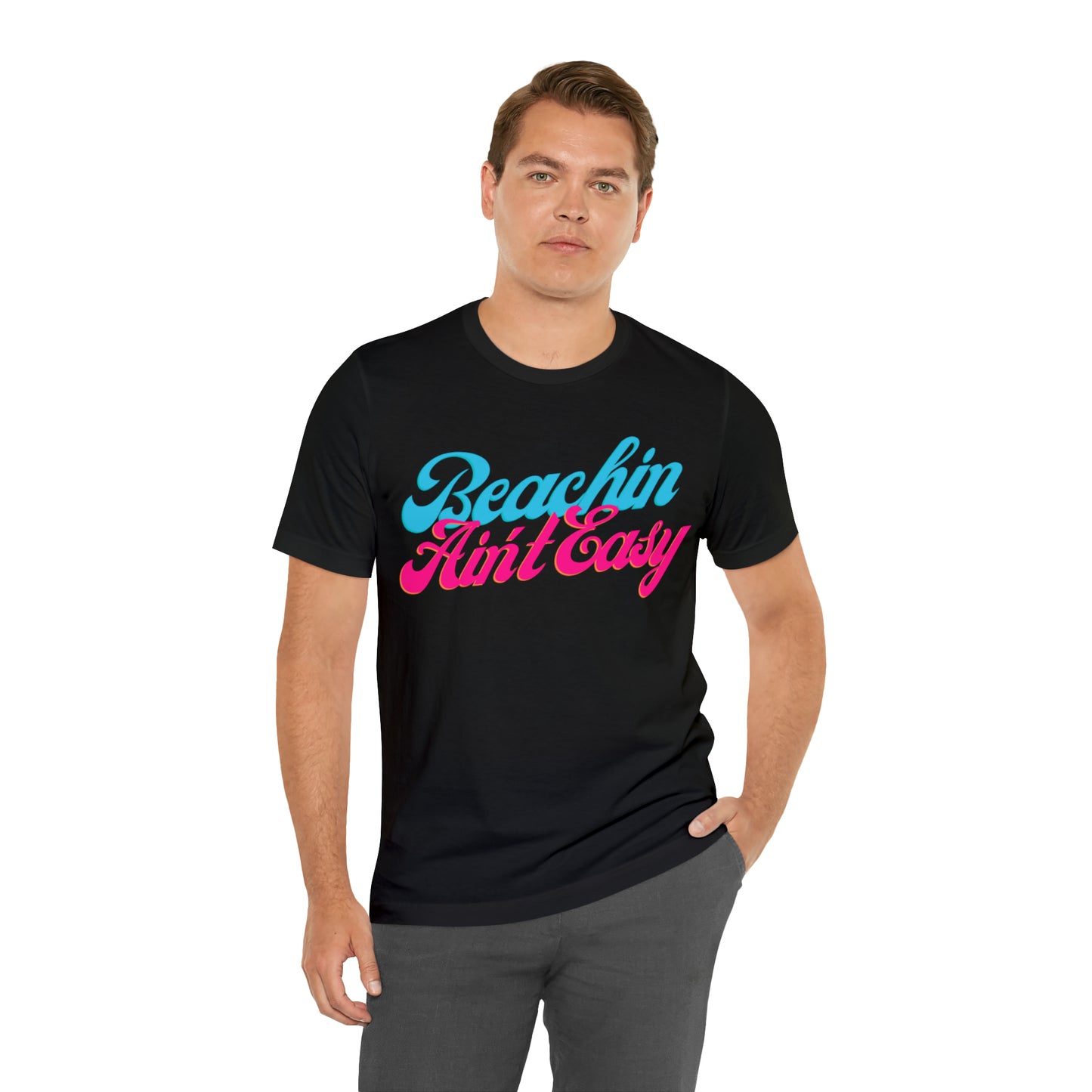 DCAL Beach Collection "Beachin Aint Easy" Unisex Jersey Short Sleeve Tee