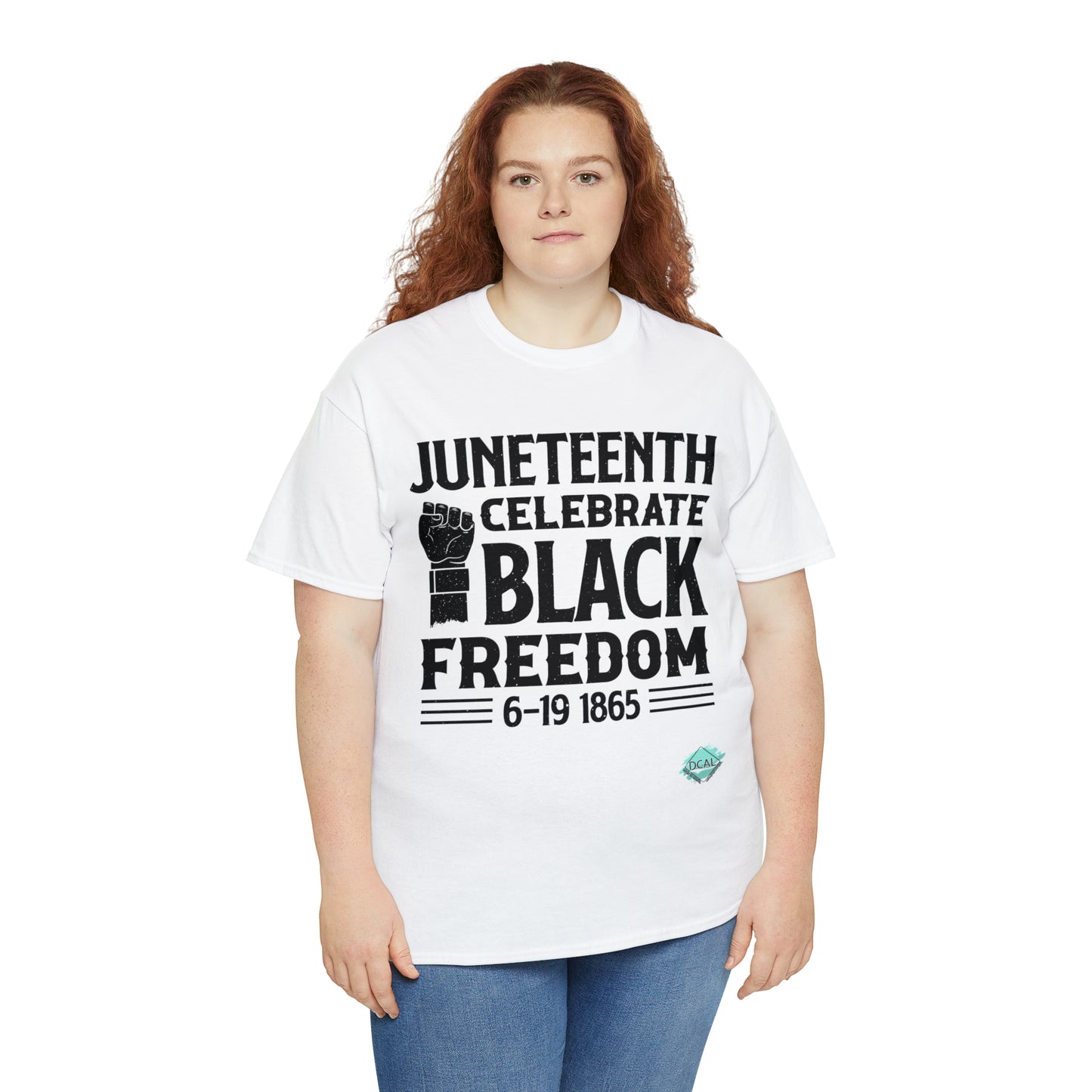 DCAL Juneteenth "Celebrate Freedom" Unisex Heavy Cotton Tee