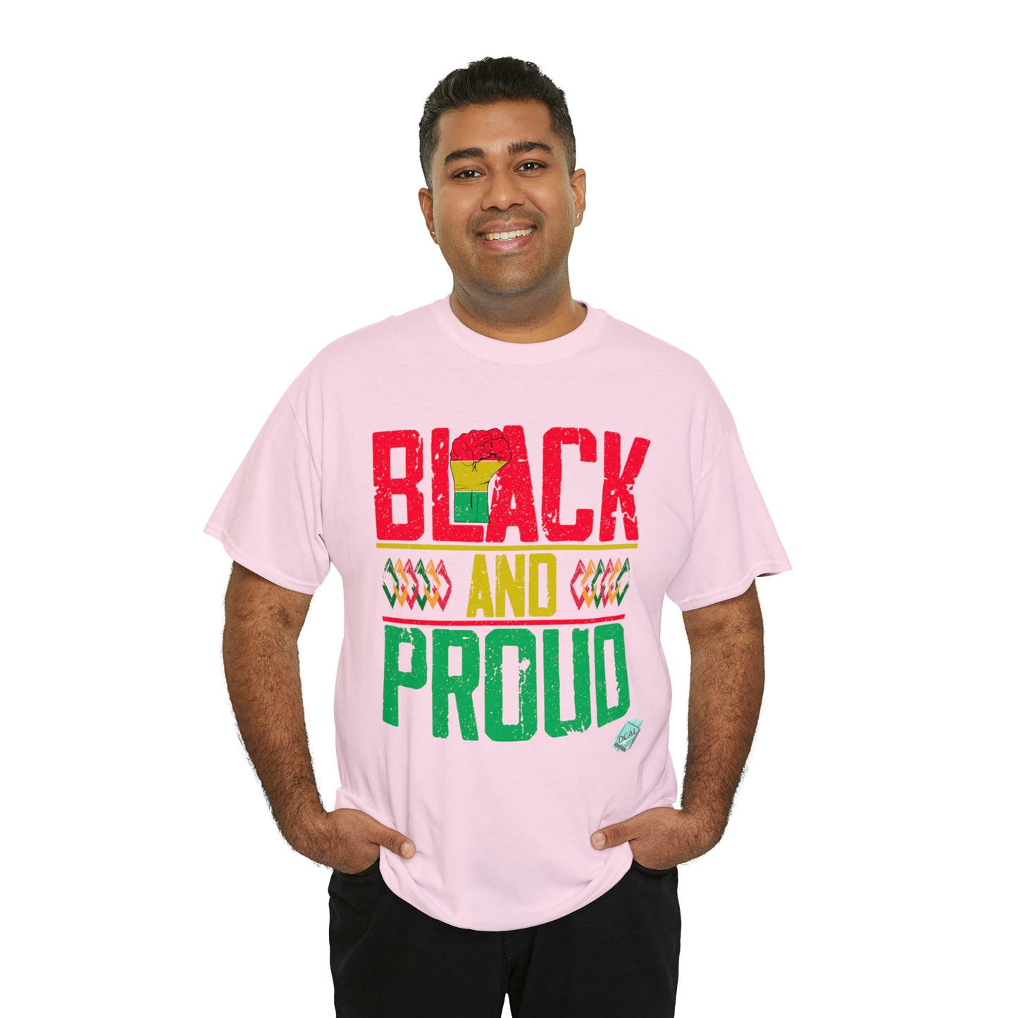 DCAL Juneteenth "Black and Proud" Unisex Heavy Cotton Tee