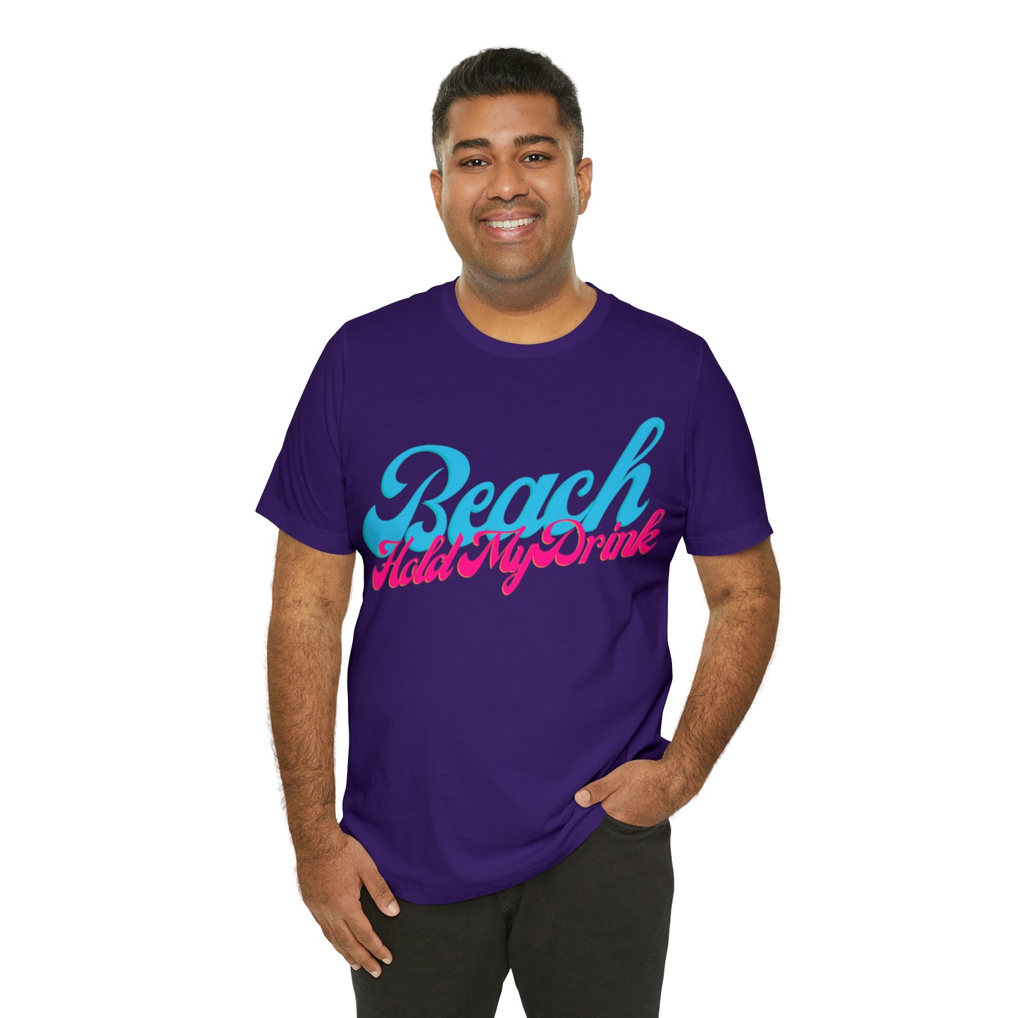 DCAL Beach Collection "Beach Hold My Drink" Unisex Jersey Short Sleeve Tee