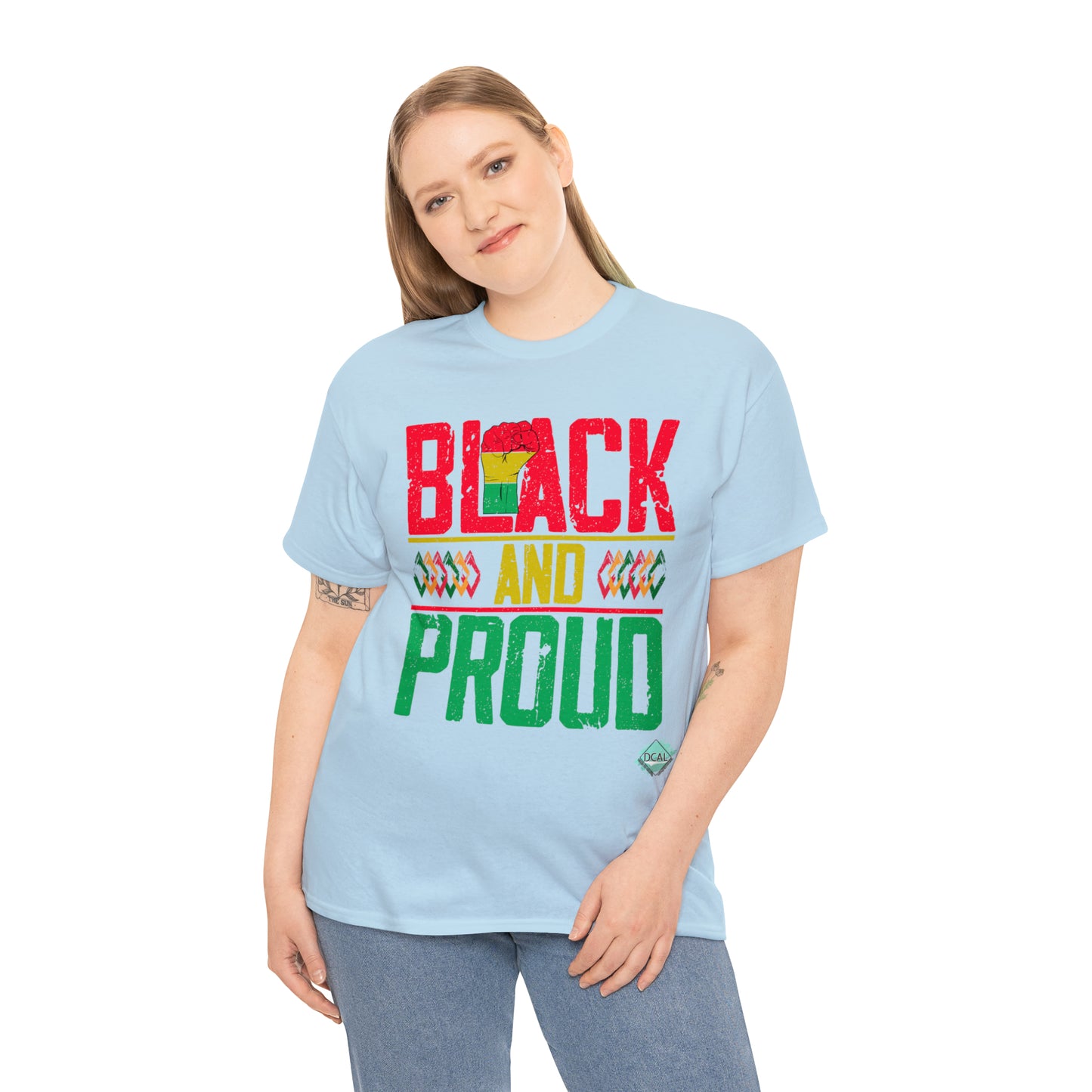 DCAL Juneteenth "Black and Proud" Unisex Heavy Cotton Tee