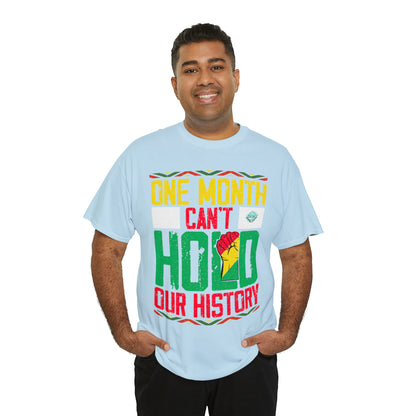 DCAL Juneteenth "Can't Hold Our History" Unisex Heavy Cotton Tee