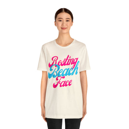 DCAL Beach Collection "Resting Beach Face" Unisex Jersey Short Sleeve Tee