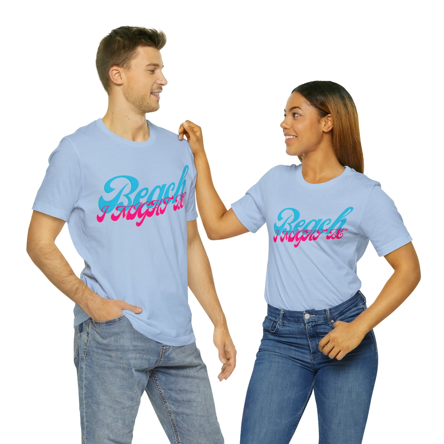 DCAL Beach Collection "Beach I Might Be" Unisex Jersey Short Sleeve Tee