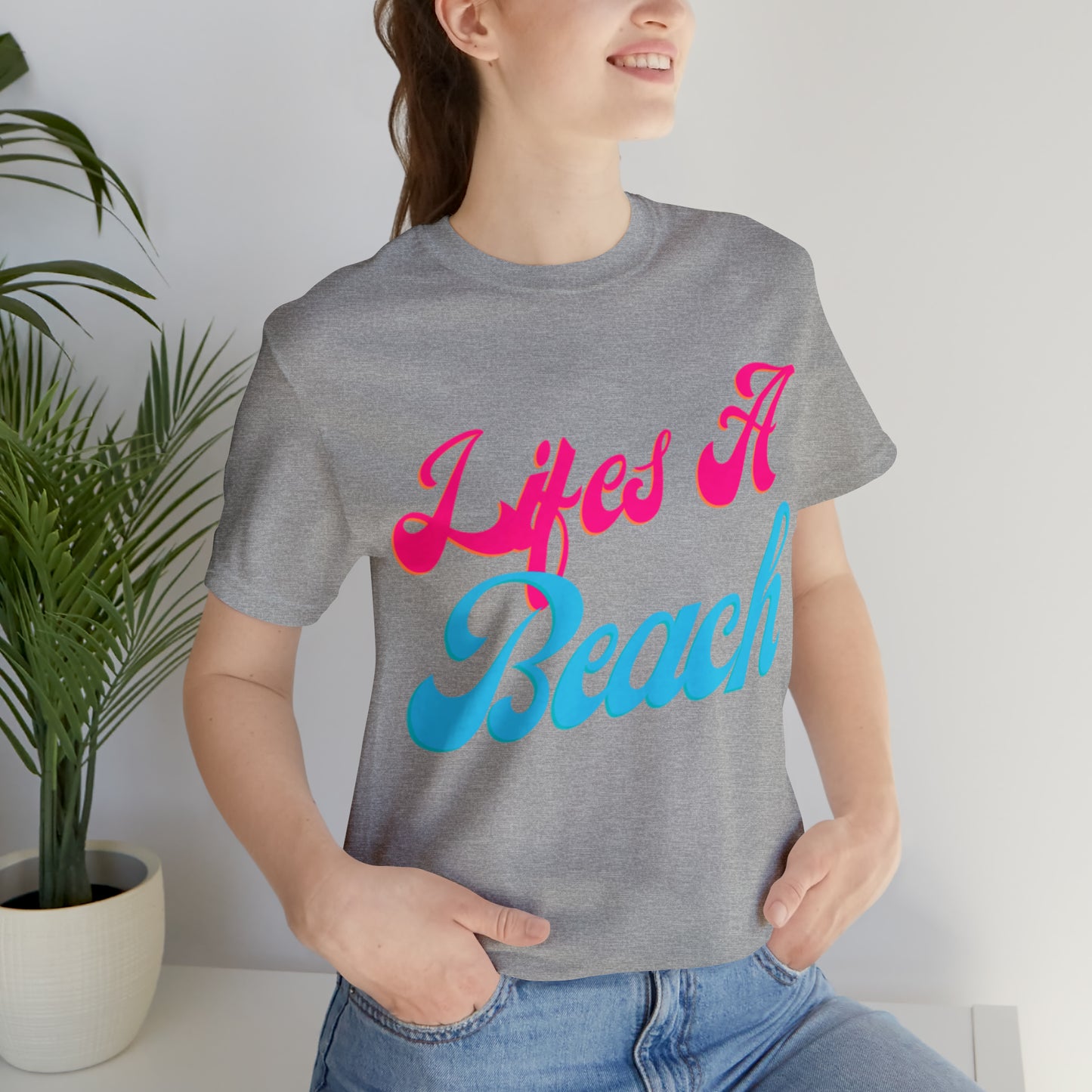 DCAL Beach Collection "Wifes a Beach" Unisex Jersey Short Sleeve Tee