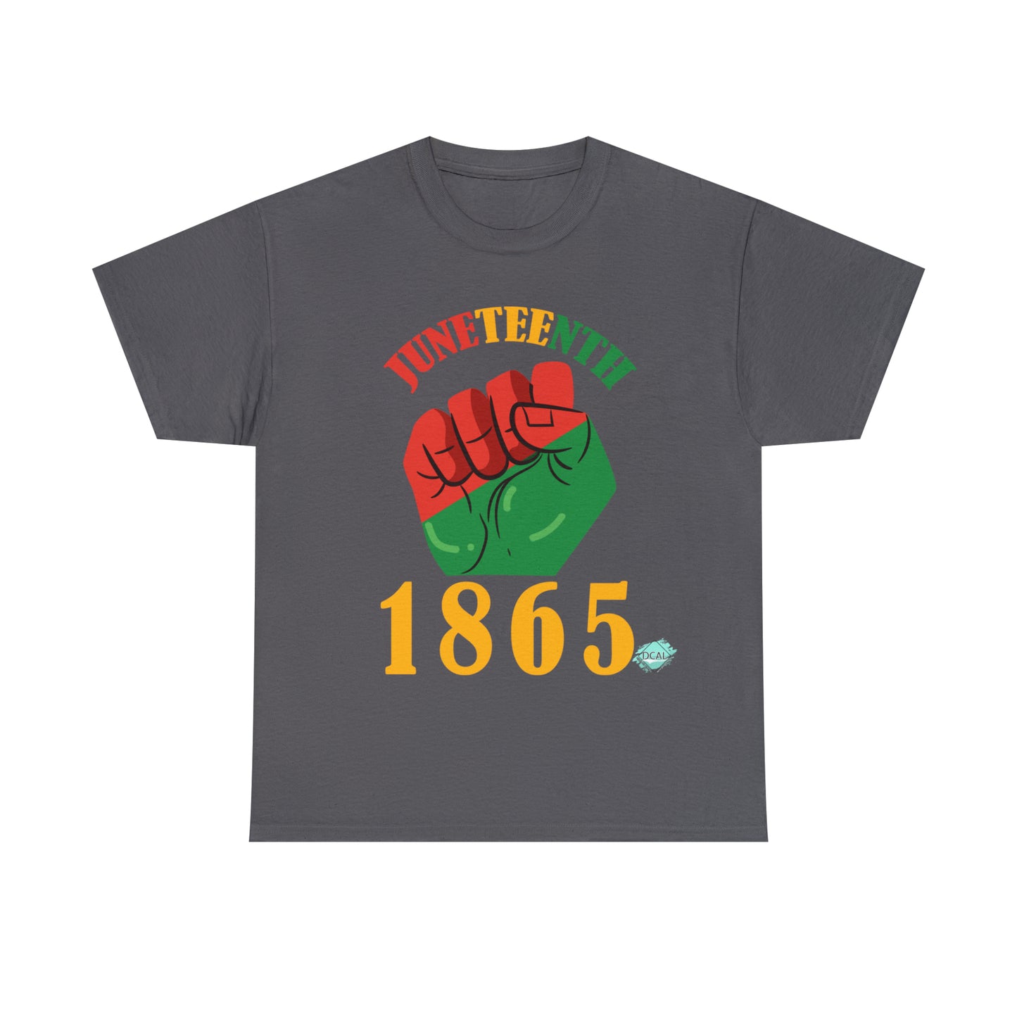 DCAL Juneteenth "1865 Fist" Unisex Heavy Cotton Tee