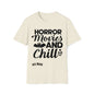 DCAL Graphic Tee Halloween "Horror Movies and Chill" Unisex Softstyle T-Shirt