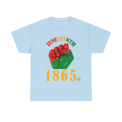 DCAL Juneteenth "1865 Fist" Unisex Heavy Cotton Tee