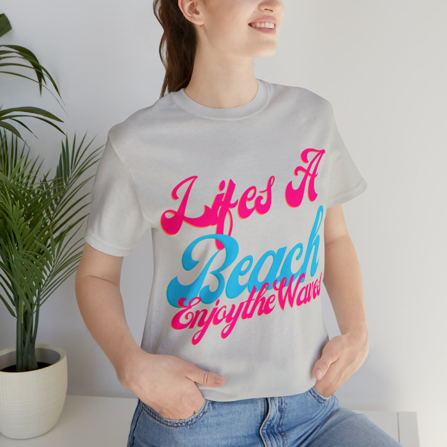 DCAL Beach Collection "Lifes a Beach Enjoy The View" Unisex Jersey Short Sleeve Tee