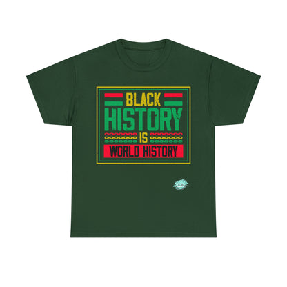 DCAL Juneteenth "World History" Unisex Heavy Cotton Tee