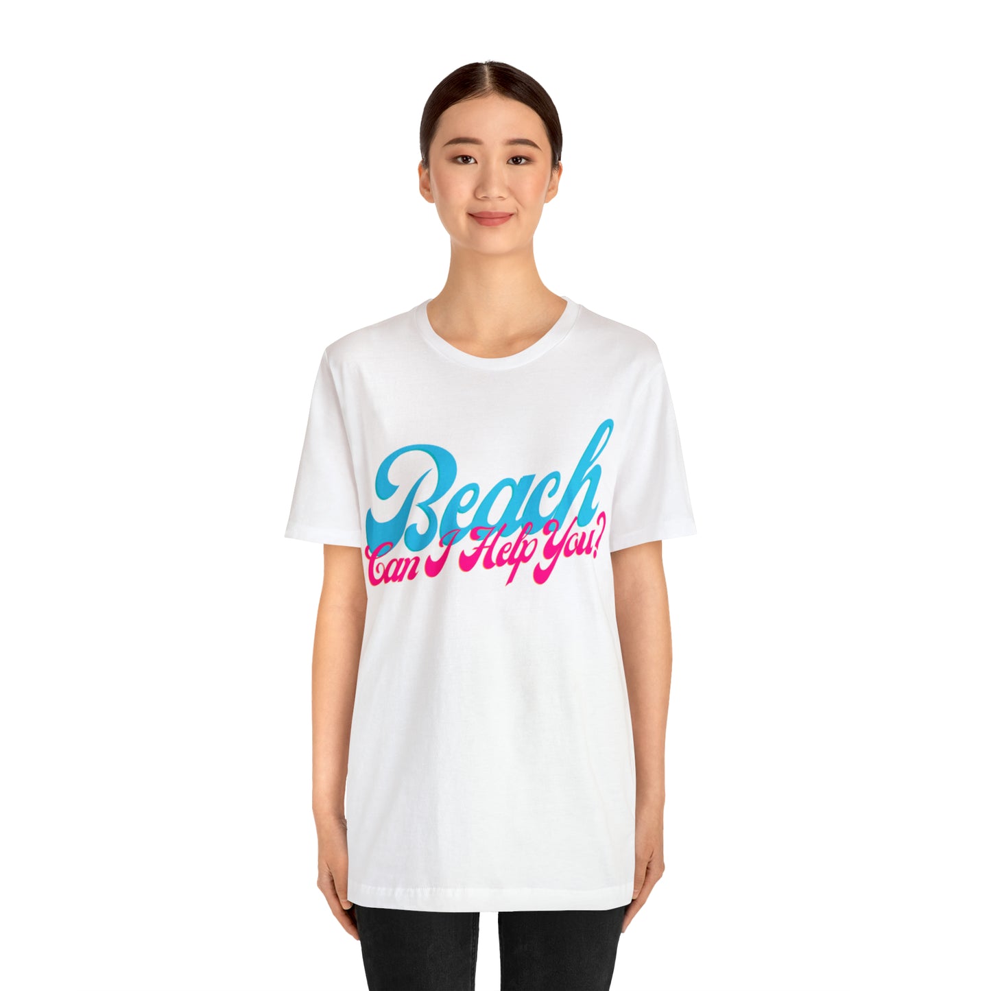 DCAL Beach Collection "Beach Can I Help You?' Unisex Jersey Short Sleeve Tee