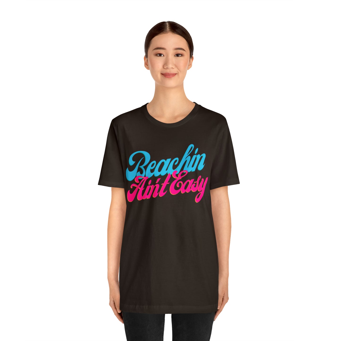 DCAL Beach Collection "Beachin Aint Easy" Unisex Jersey Short Sleeve Tee