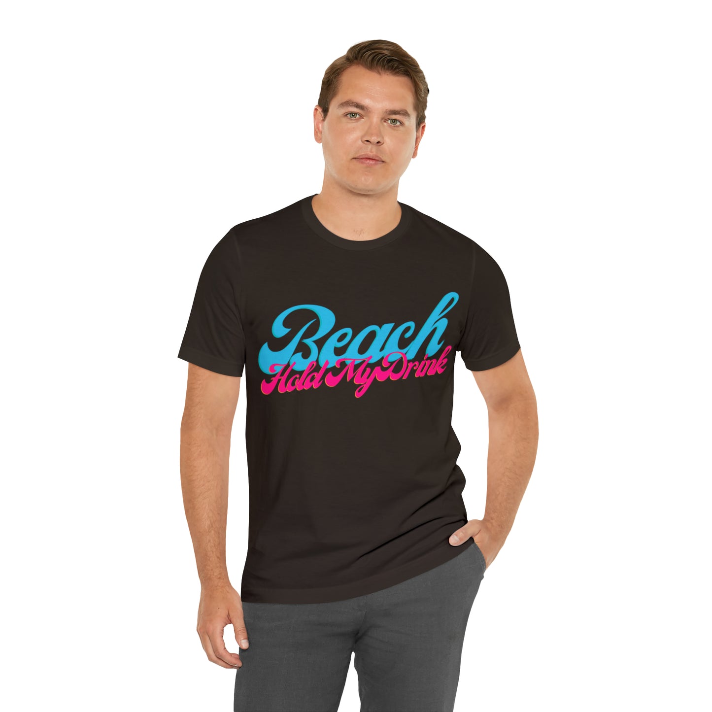 DCAL Beach Collection "Beach Hold My Drink" Unisex Jersey Short Sleeve Tee