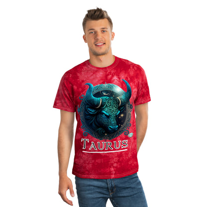 DCAL Zodiac Collection "Taurus" Tie-Dye Tee, Crystal