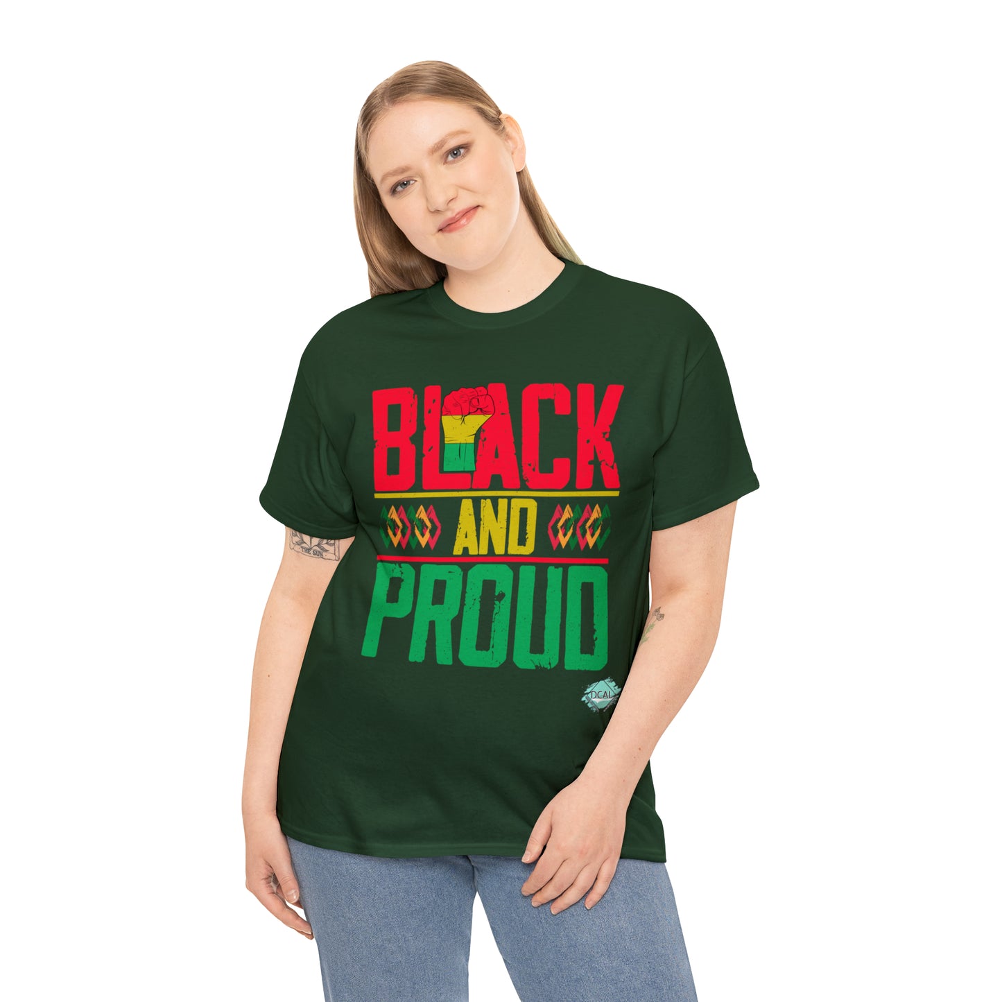 DCAL Juneteenth "Black and Proud" Unisex Heavy Cotton Tee