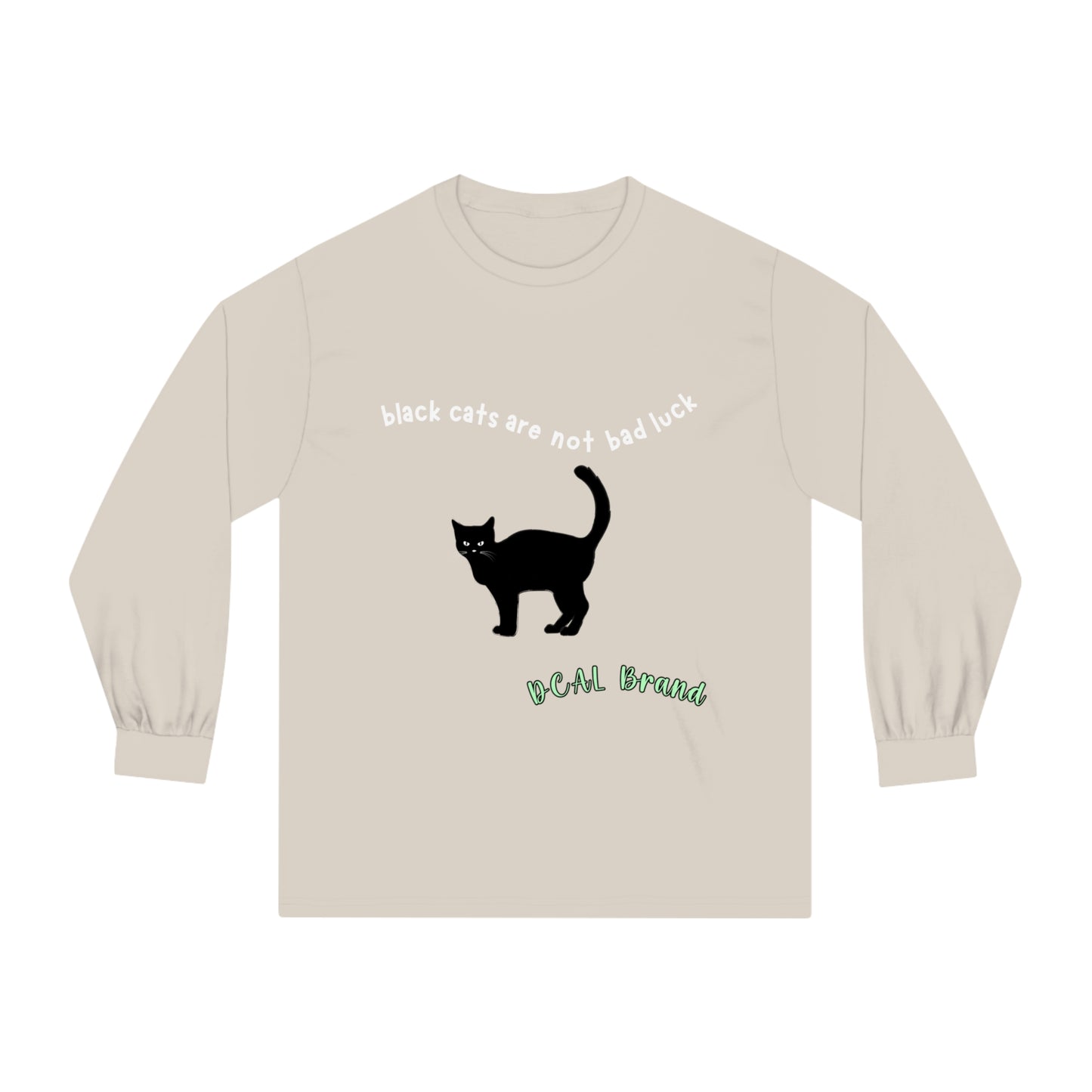 DCAL Meow Collection "Black cats are not bad luck" Unisex Classic Long Sleeve T-Shirt