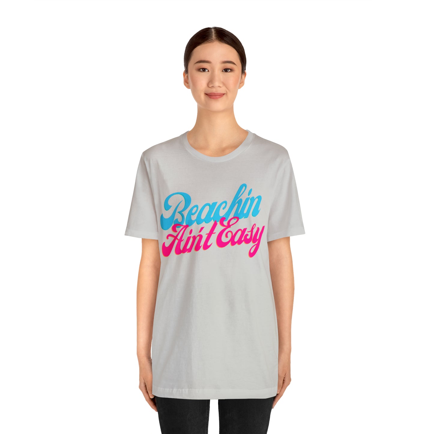 DCAL Beach Collection "Beachin Aint Easy" Unisex Jersey Short Sleeve Tee