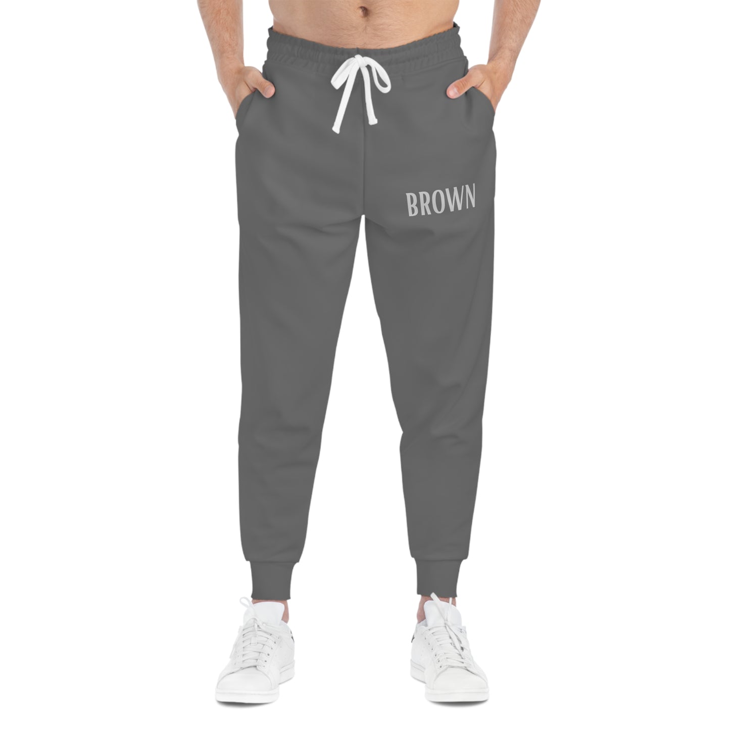 DCAL Brown Collection Bottoms "Deep Gray Heather" Athletic Joggers