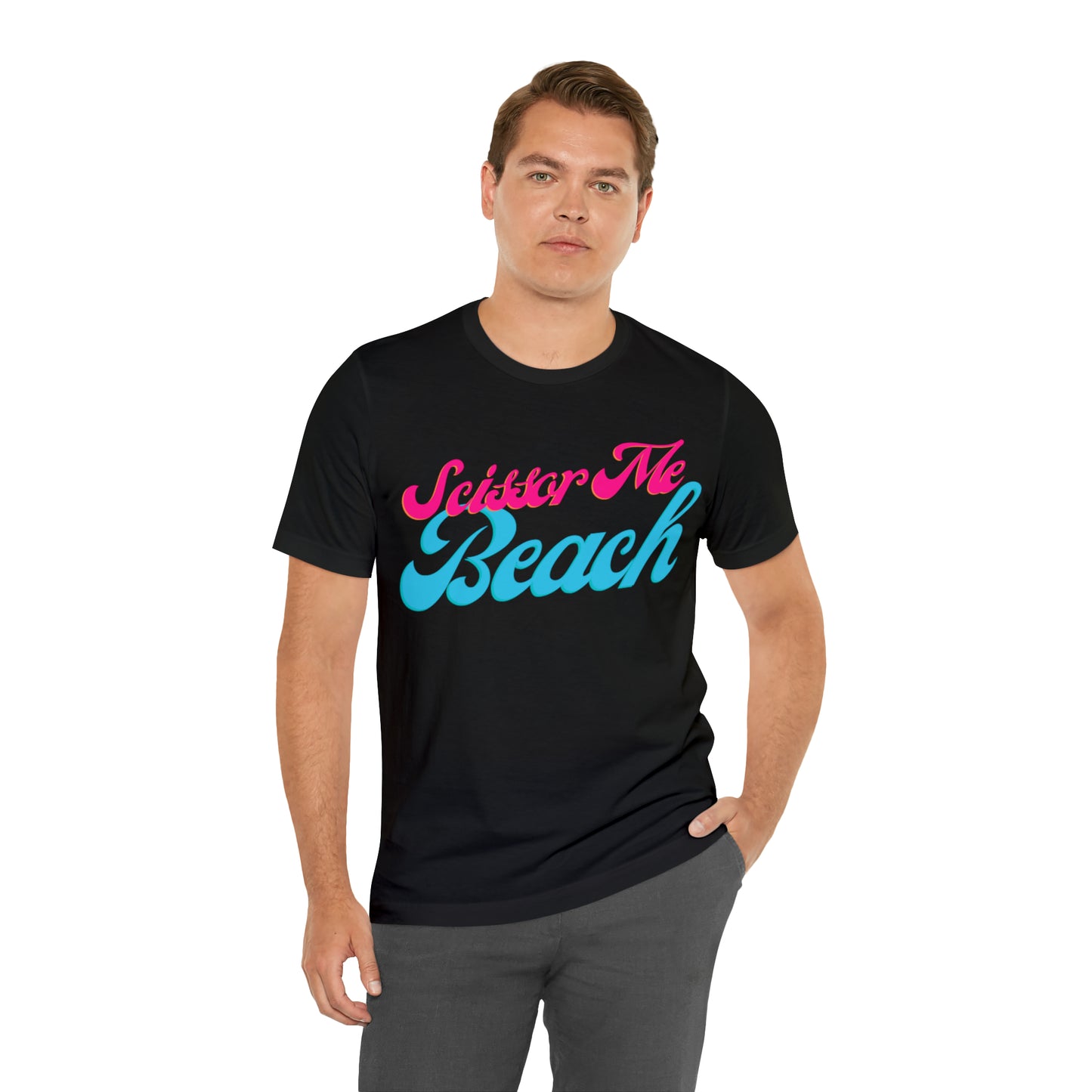 DCAL Beach Collection "Scissor Me Beach" Unisex Jersey Short Sleeve Tee