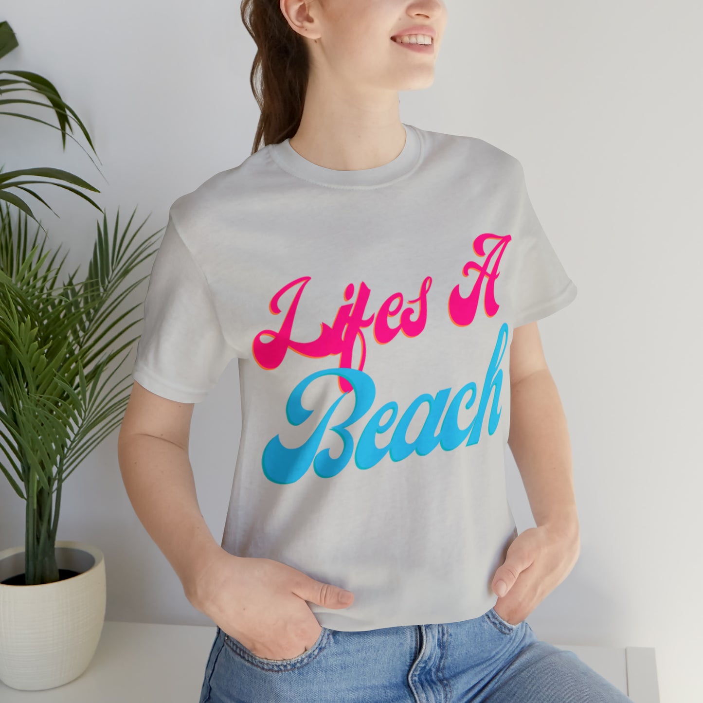 DCAL Beach Collection "Wifes a Beach" Unisex Jersey Short Sleeve Tee