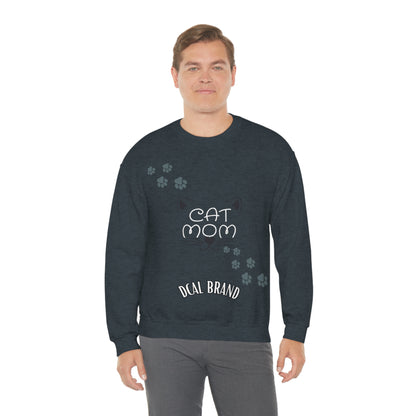 DCAL Meow Collection "Cat Mom" Unisex Heavy Blend™ Crewneck Sweatshirt