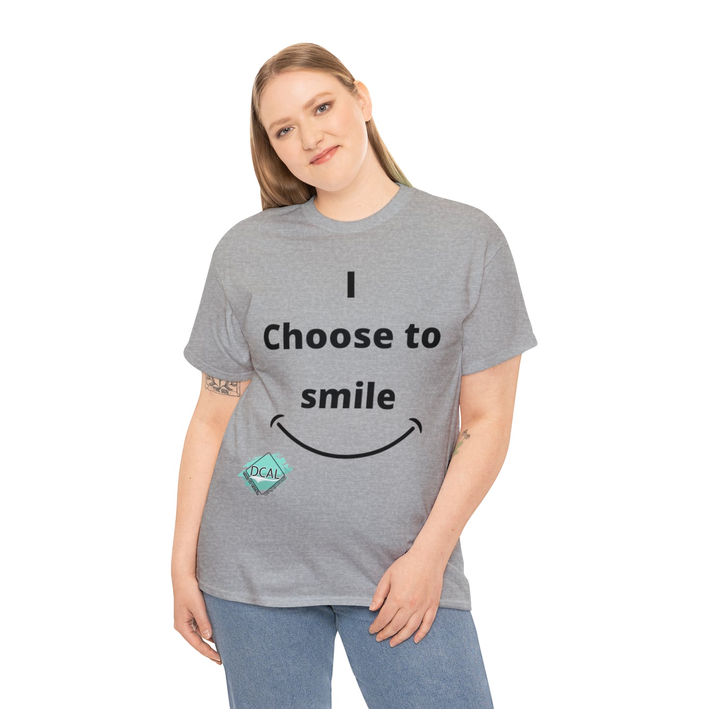 DCAL Graphic Tees "I Choose To Smile" Unisex Heavy Cotton Tee