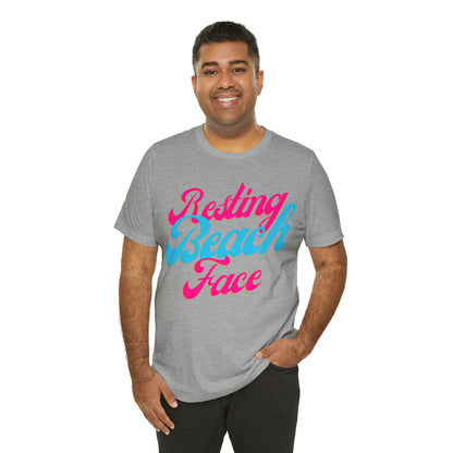 DCAL Beach Collection "Resting Beach Face" Unisex Jersey Short Sleeve Tee