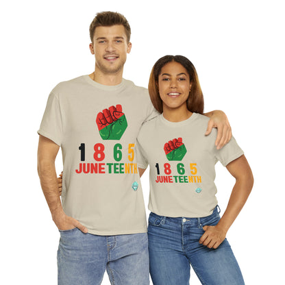 DCAL Juneteenth "1865 Fist" Unisex Heavy Cotton Tee