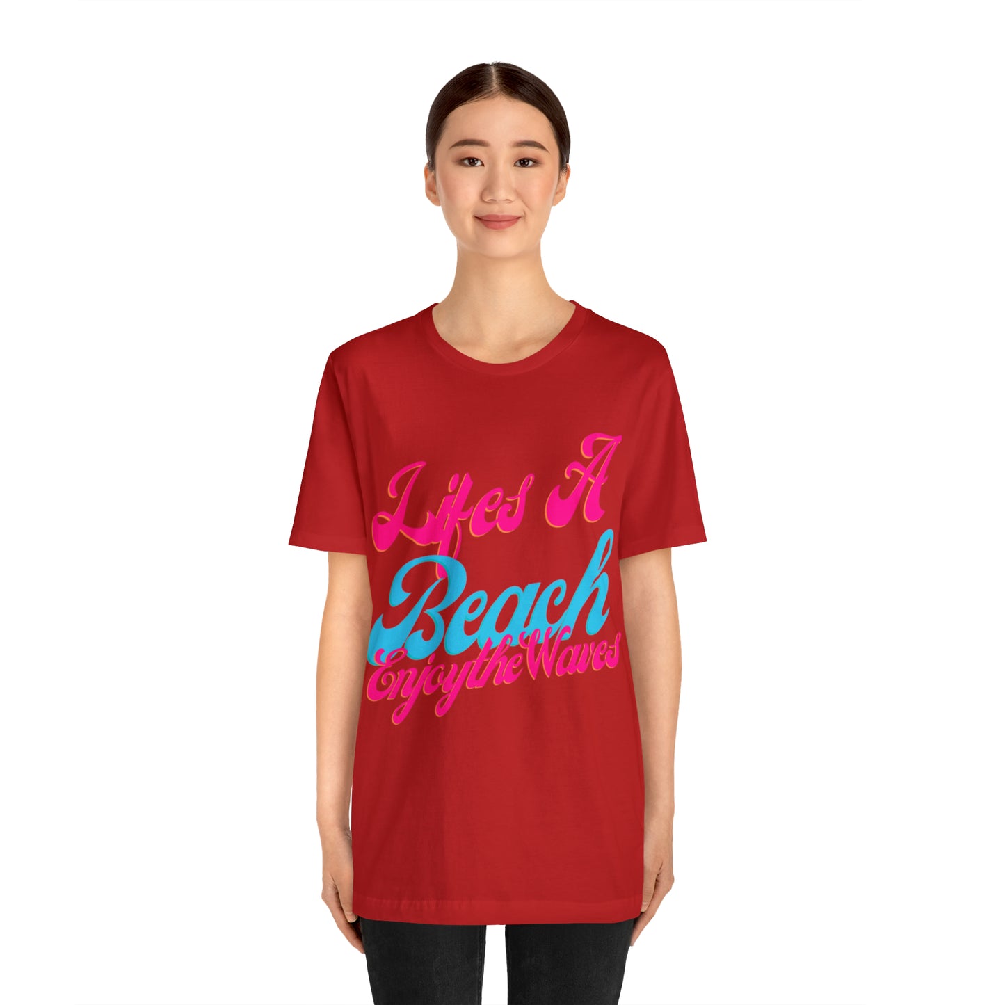 DCAL Beach Collection "Lifes a Beach Enjoy The View" Unisex Jersey Short Sleeve Tee