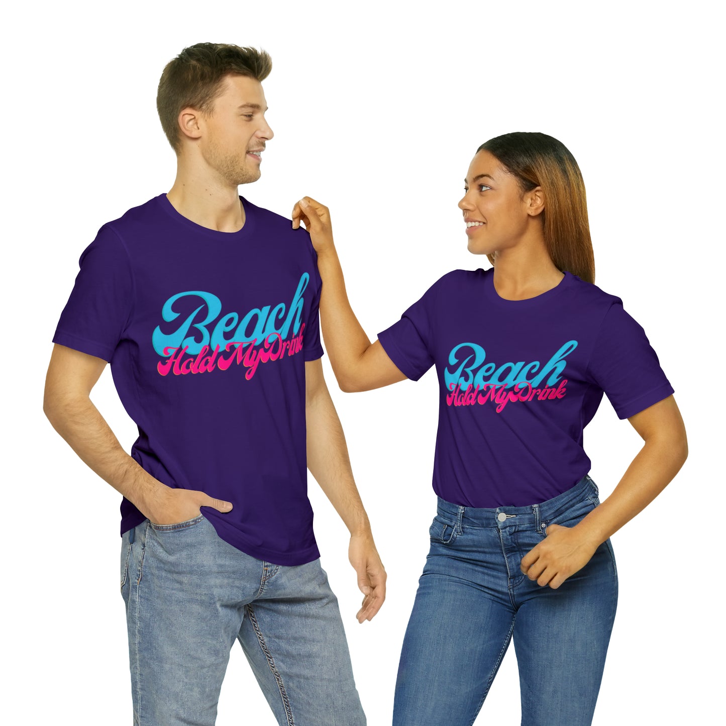 DCAL Beach Collection "Beach Hold My Drink" Unisex Jersey Short Sleeve Tee