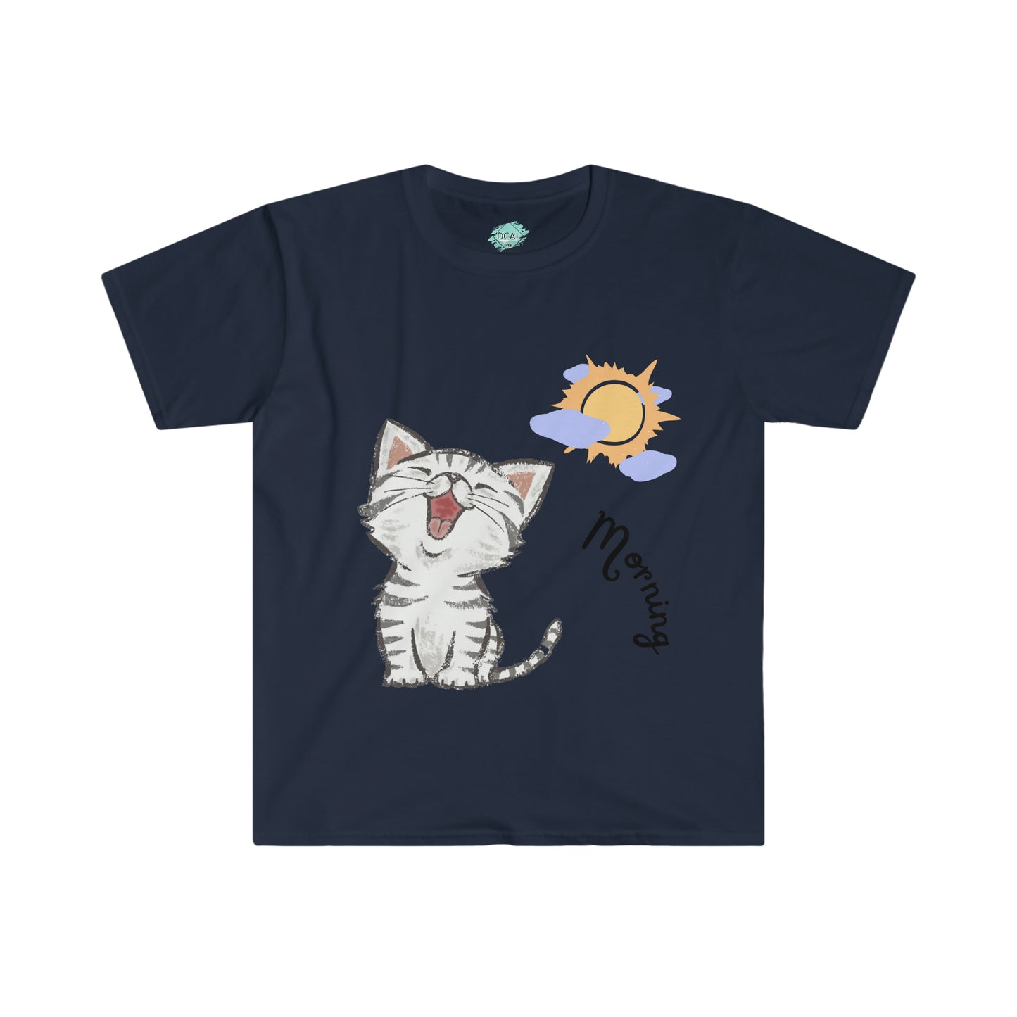 DCAL Meow Collection "Morning"  Unisex Soft style T-Shirt