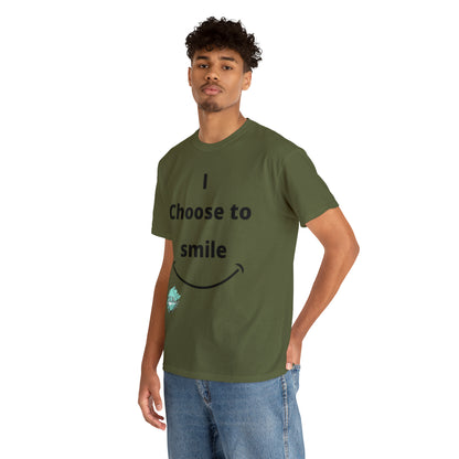 DCAL Graphic Tees "I Choose To Smile" Unisex Heavy Cotton Tee