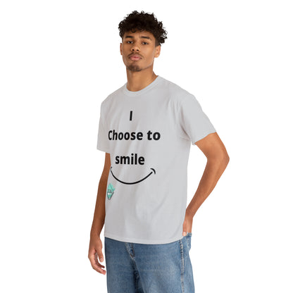 DCAL Graphic Tees "I Choose To Smile" Unisex Heavy Cotton Tee