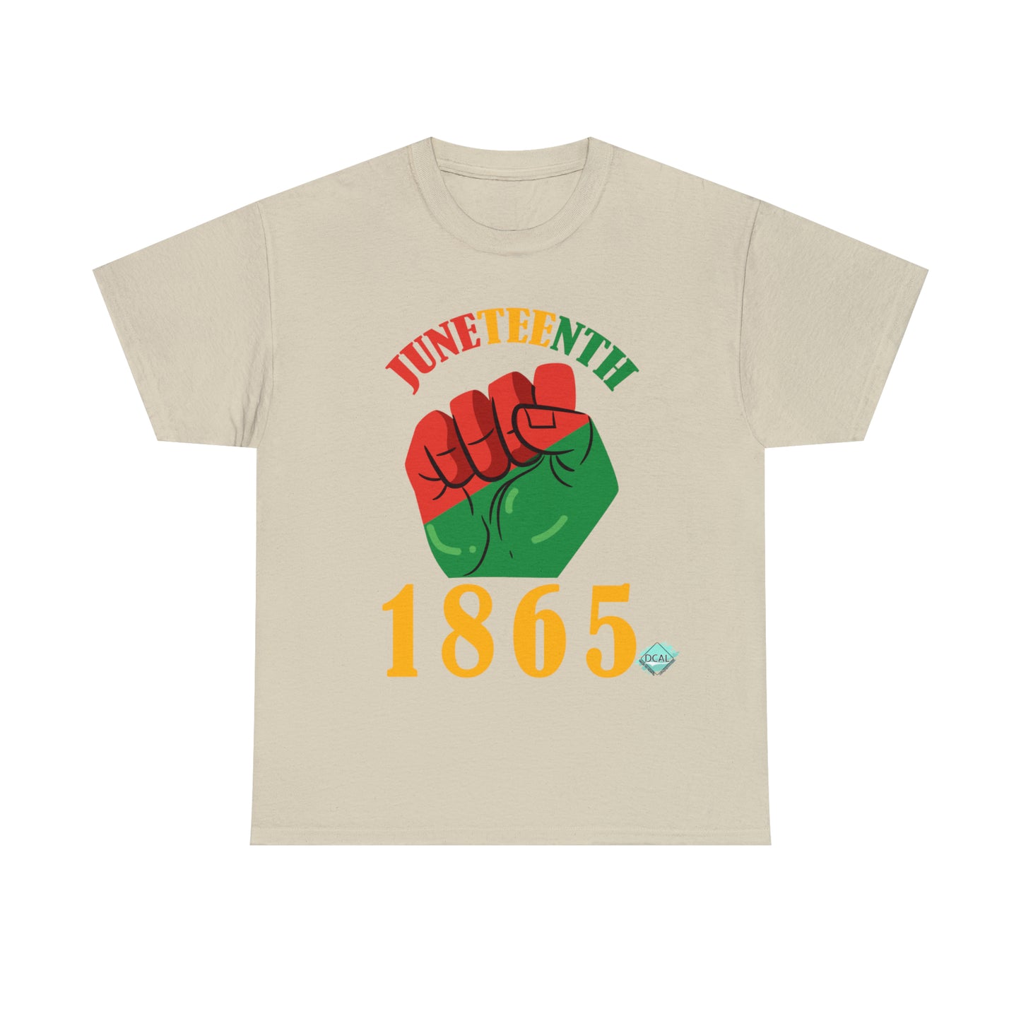 DCAL Juneteenth "1865 Fist" Unisex Heavy Cotton Tee